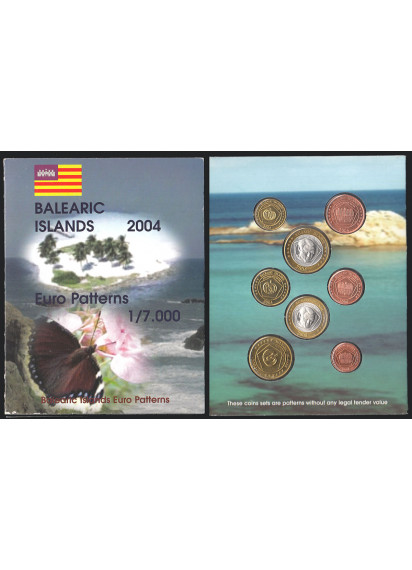 ISOLE BALEARI  2004 serie completa 8 monete Pattern Specimen